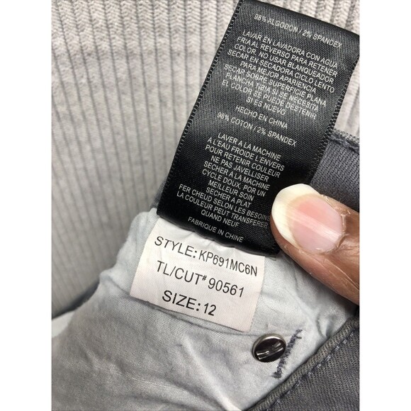 Kut From The Kloth MIA Toothpick Skinny Jeans Size 12 Gray Distressed - Picture 15 of 16